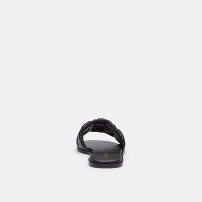 CR047-Holly Sandal With Quilting-Black