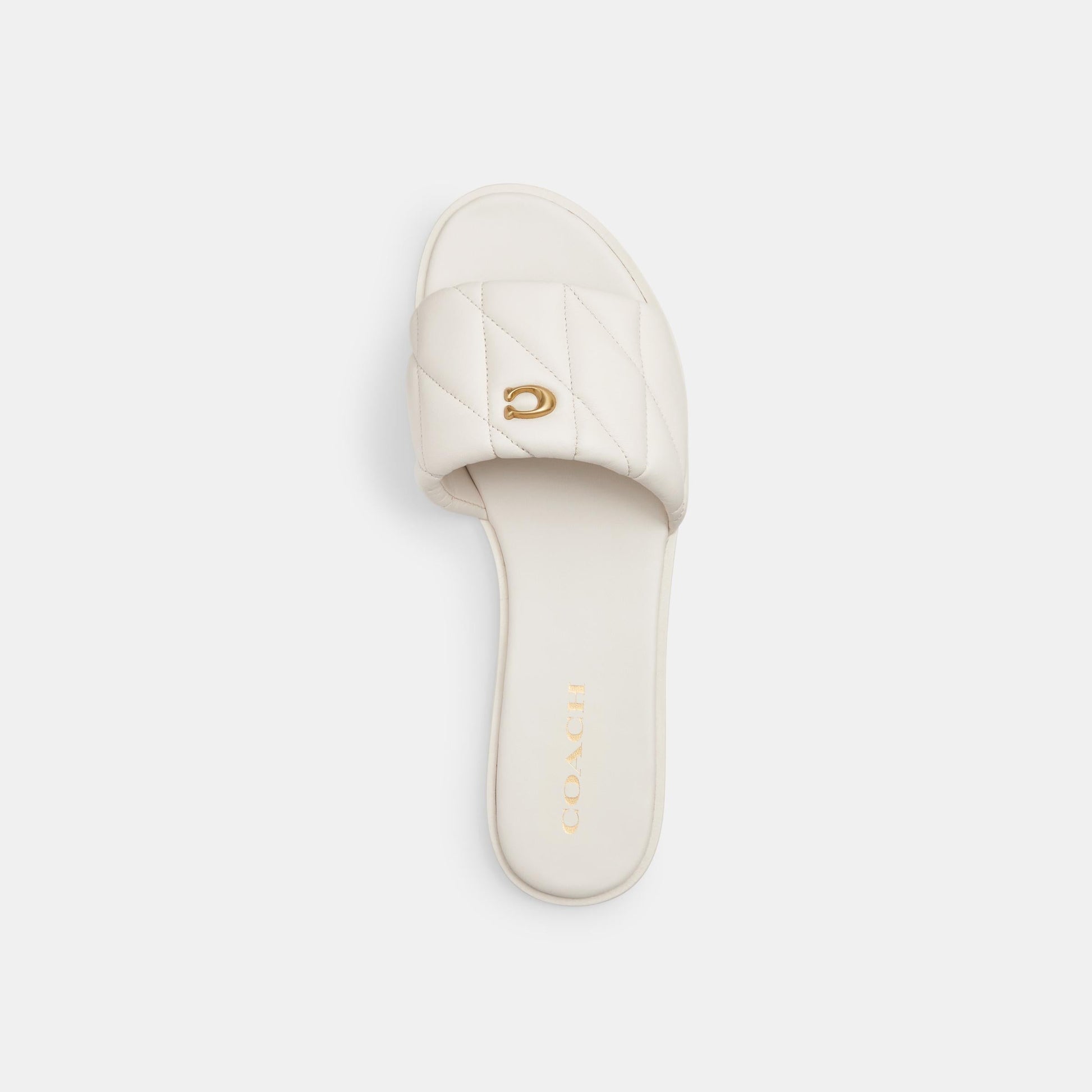 CR047-Holly Sandal With Quilting-Chalk