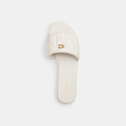 CR047-Holly Sandal With Quilting-Chalk