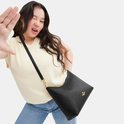 CR148-Laurel Shoulder Bag-Im/Black