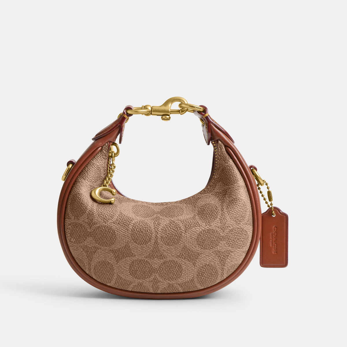 CR510-JONIE BAG IN SIGNATURE CANVAS-B4/Tan Caramel