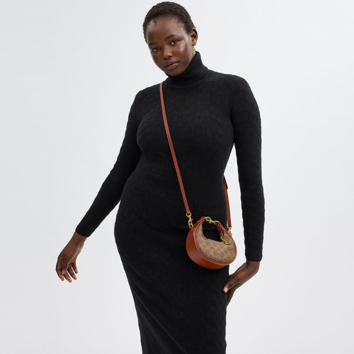 CR510-JONIE BAG IN SIGNATURE CANVAS-B4/Tan Caramel