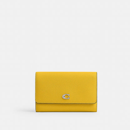 cr545-Essential Medium Flap Wallet In Colorblock-LH/Canary Multi