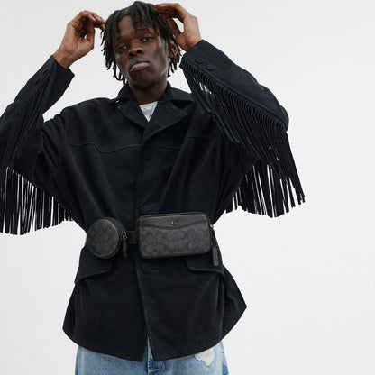 CR750-Multi Pouch Belt Bag In Signature Canvas