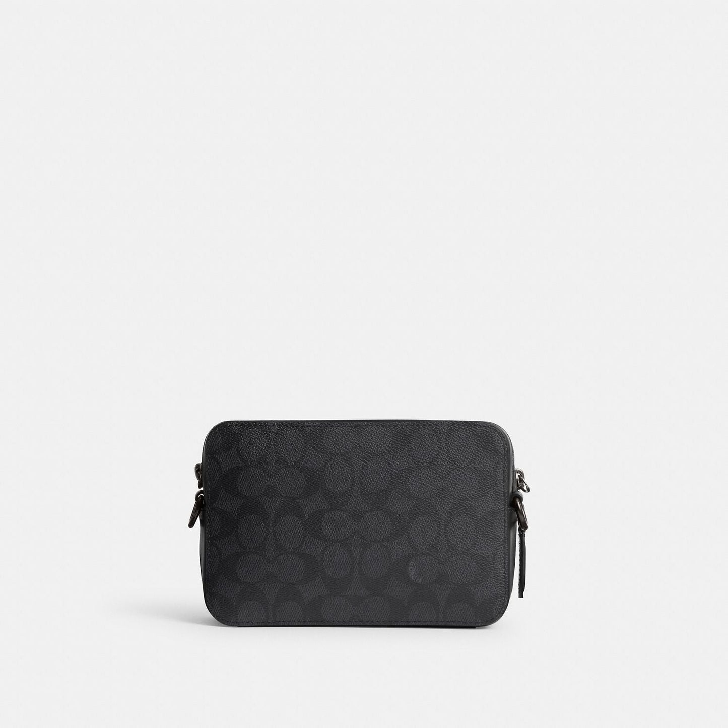 CR783-Charter Crossbody 19 In Signature Canvas-Charcoal
