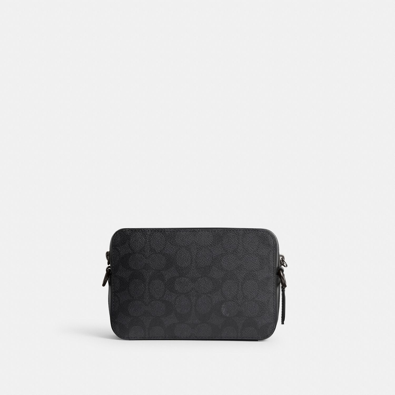 CR783-Charter Crossbody 19 In Signature Canvas-Charcoal