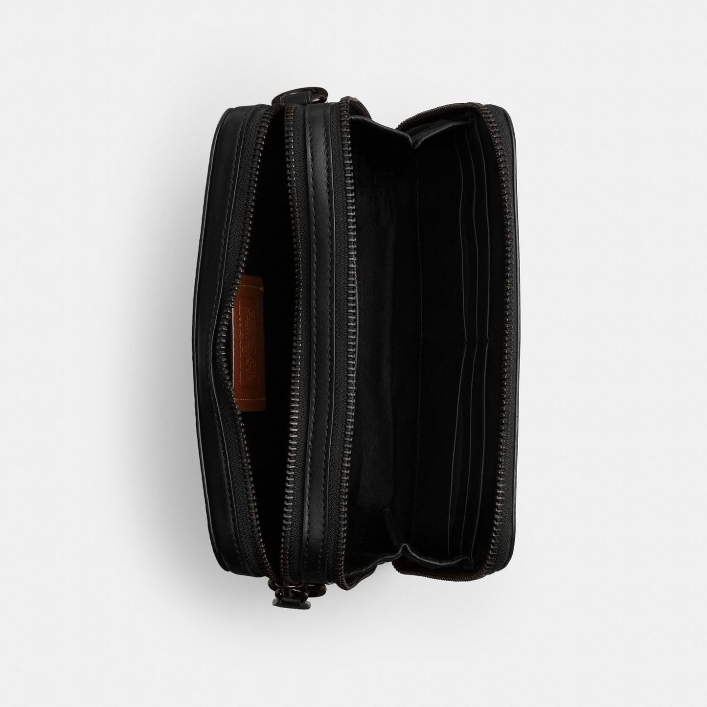 CR783-Charter Crossbody 19 In Signature Canvas-Charcoal