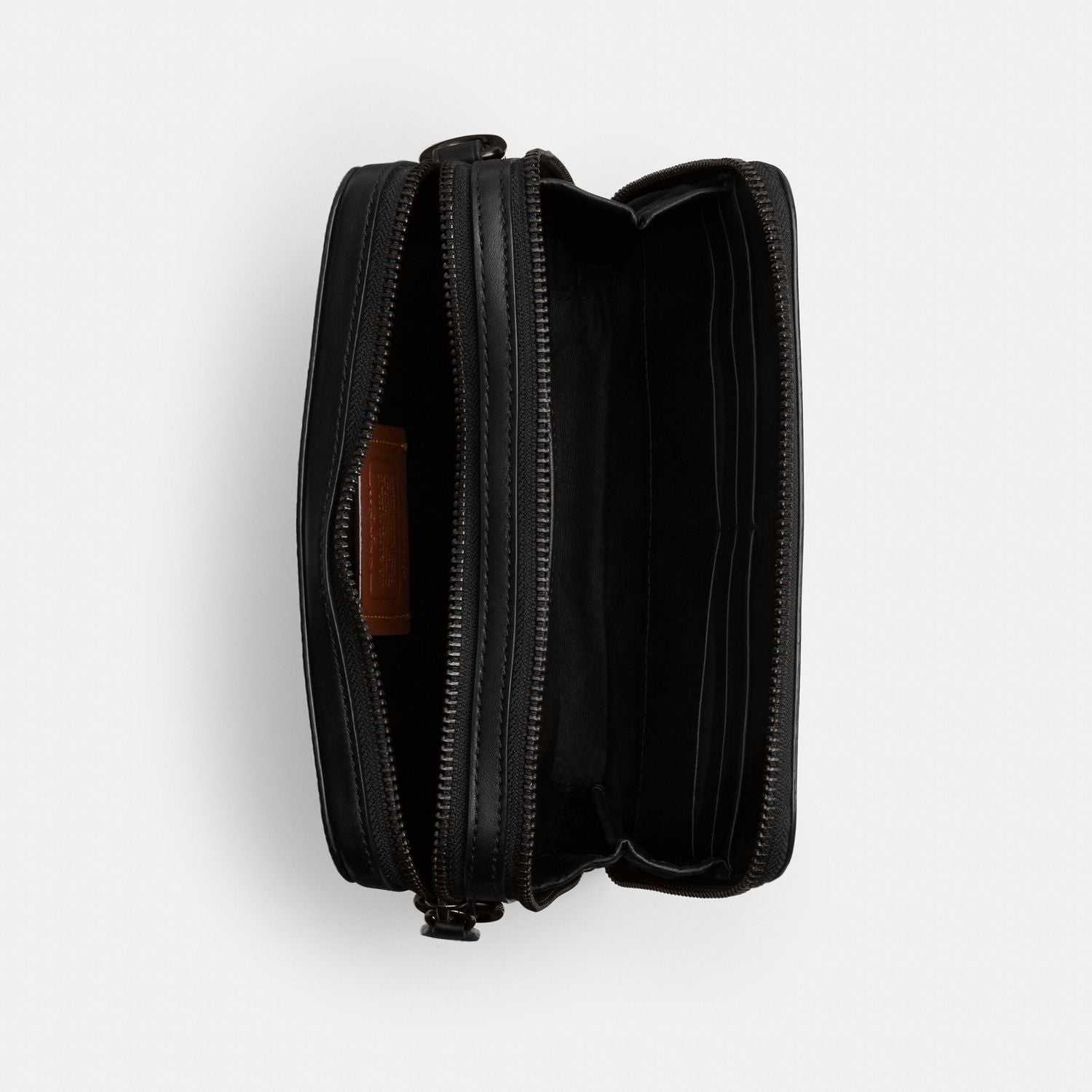 CR783-Charter Crossbody 19 In Signature Canvas-Charcoal