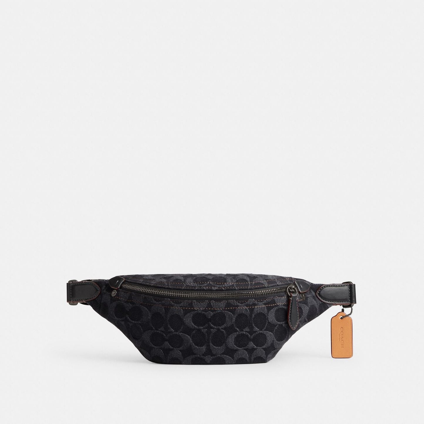 CR785-Charter Belt Bag 7 In Signature Denim-BLACK DENIM
