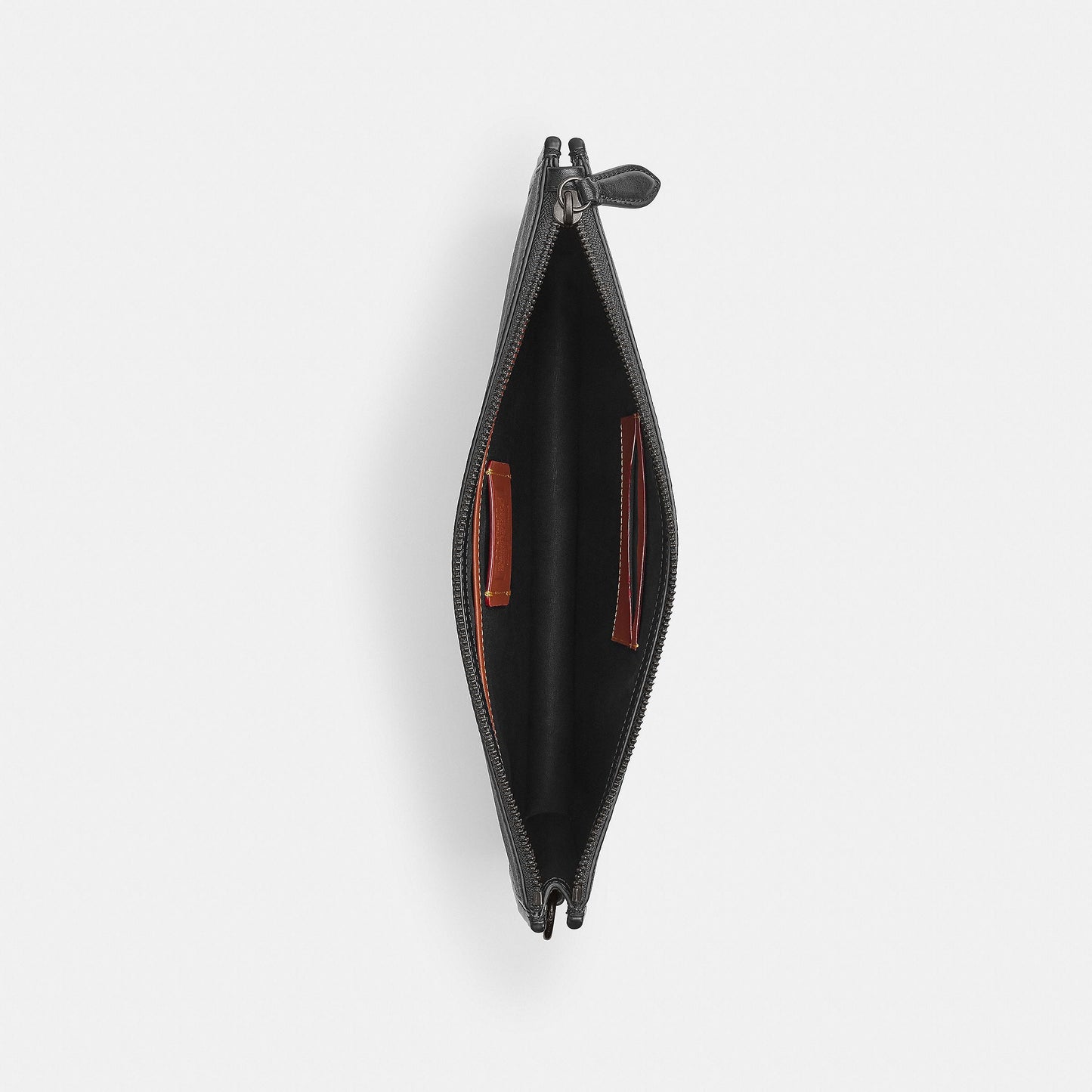 CR786-Charter Pouch In Signature Canvas-Charcoal