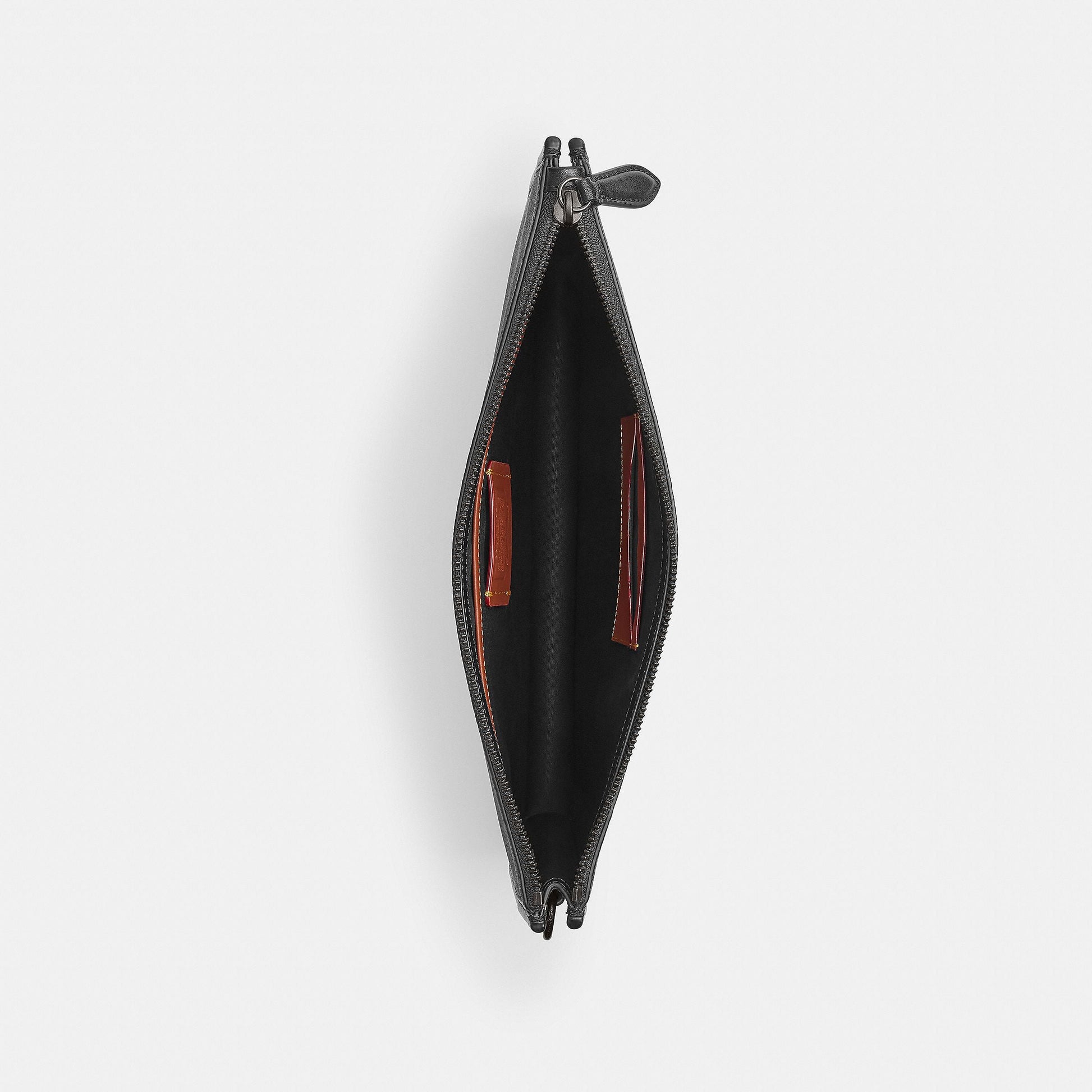 CR786-Charter Pouch In Signature Canvas-Charcoal