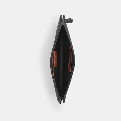 CR786-Charter Pouch In Signature Canvas-Charcoal