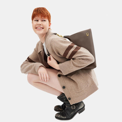 CR981-JULIET SHOULDER BAG-B4/DARK STONE