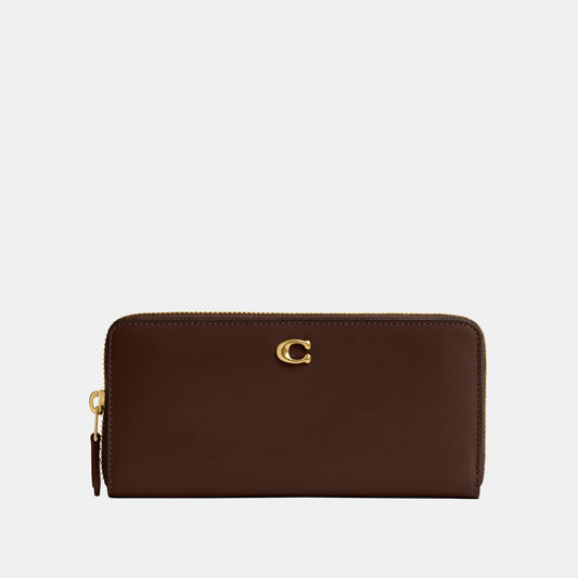 CS032-Essential Slim Accordion Zip Wallet-B4/Maple