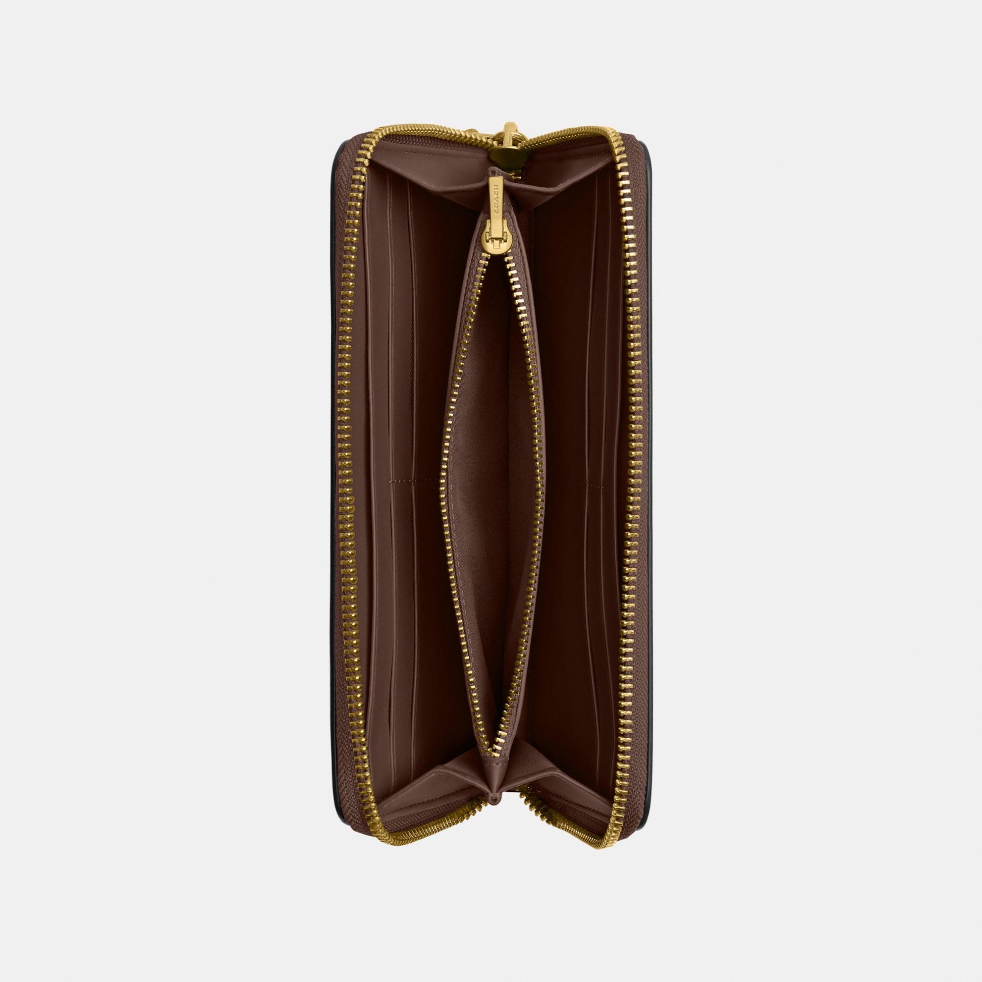 CS032-Essential Slim Accordion Zip Wallet-B4/Maple