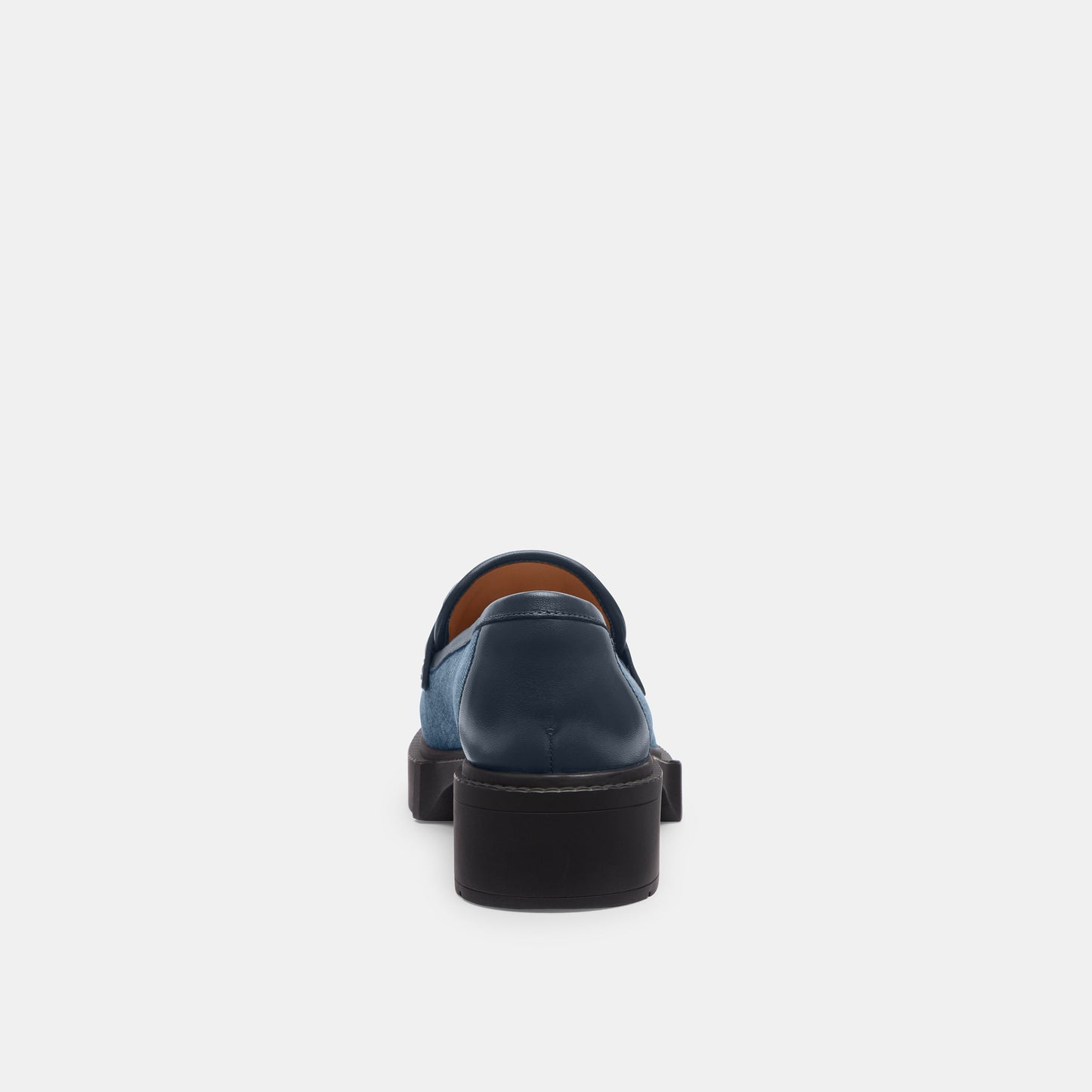 CS052-Leah Loafer With Quilting-Indigo Denim
