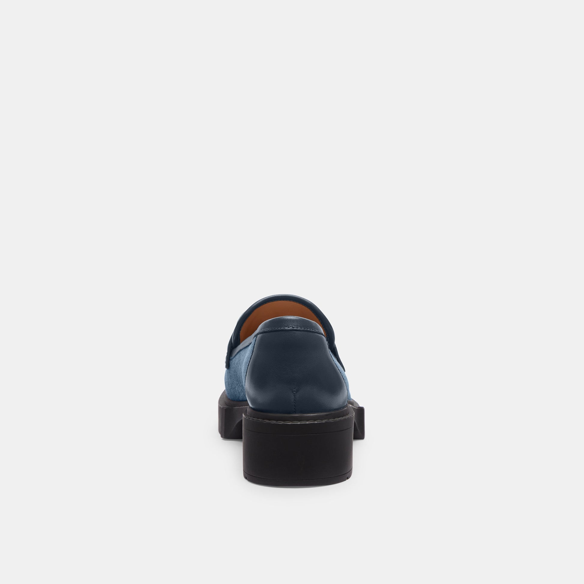 CS052-Leah Loafer With Quilting-Indigo Denim