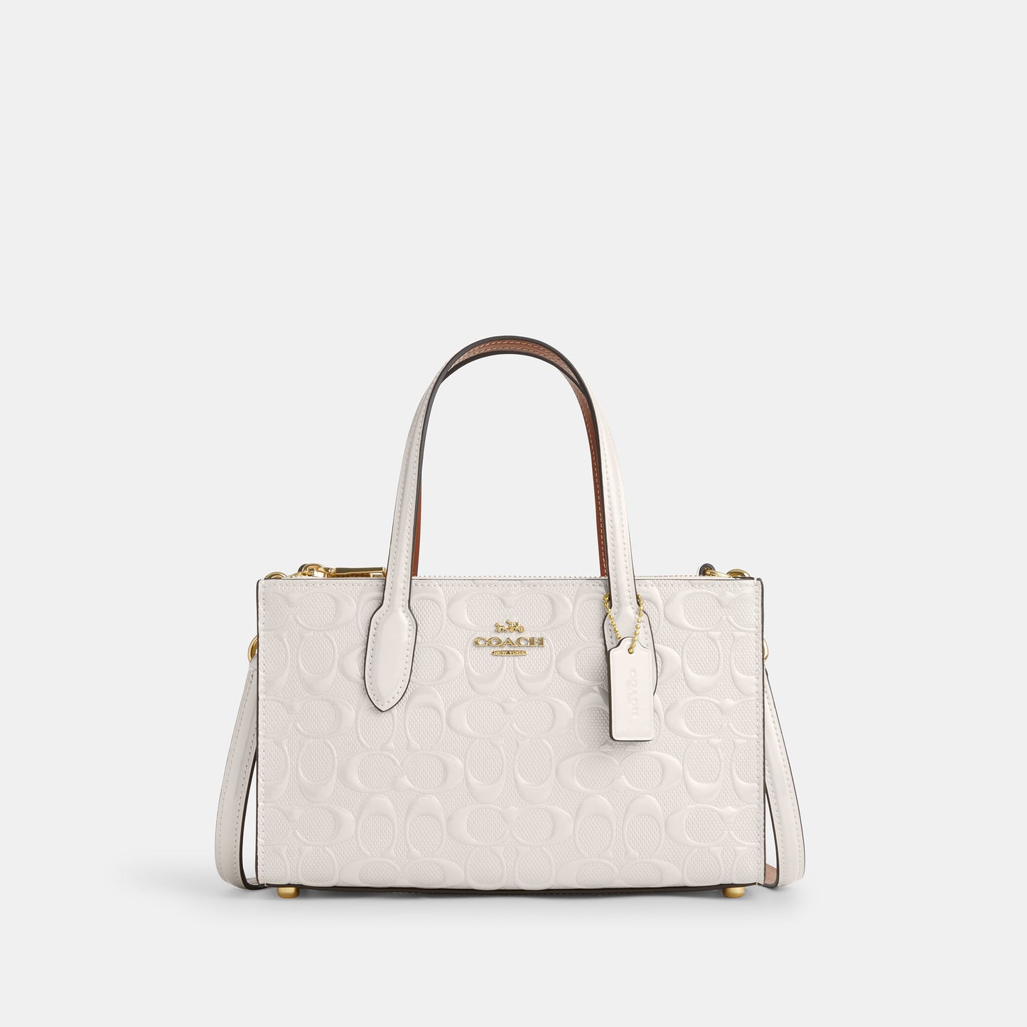 Nina Small Tote Bag In Signature Leather