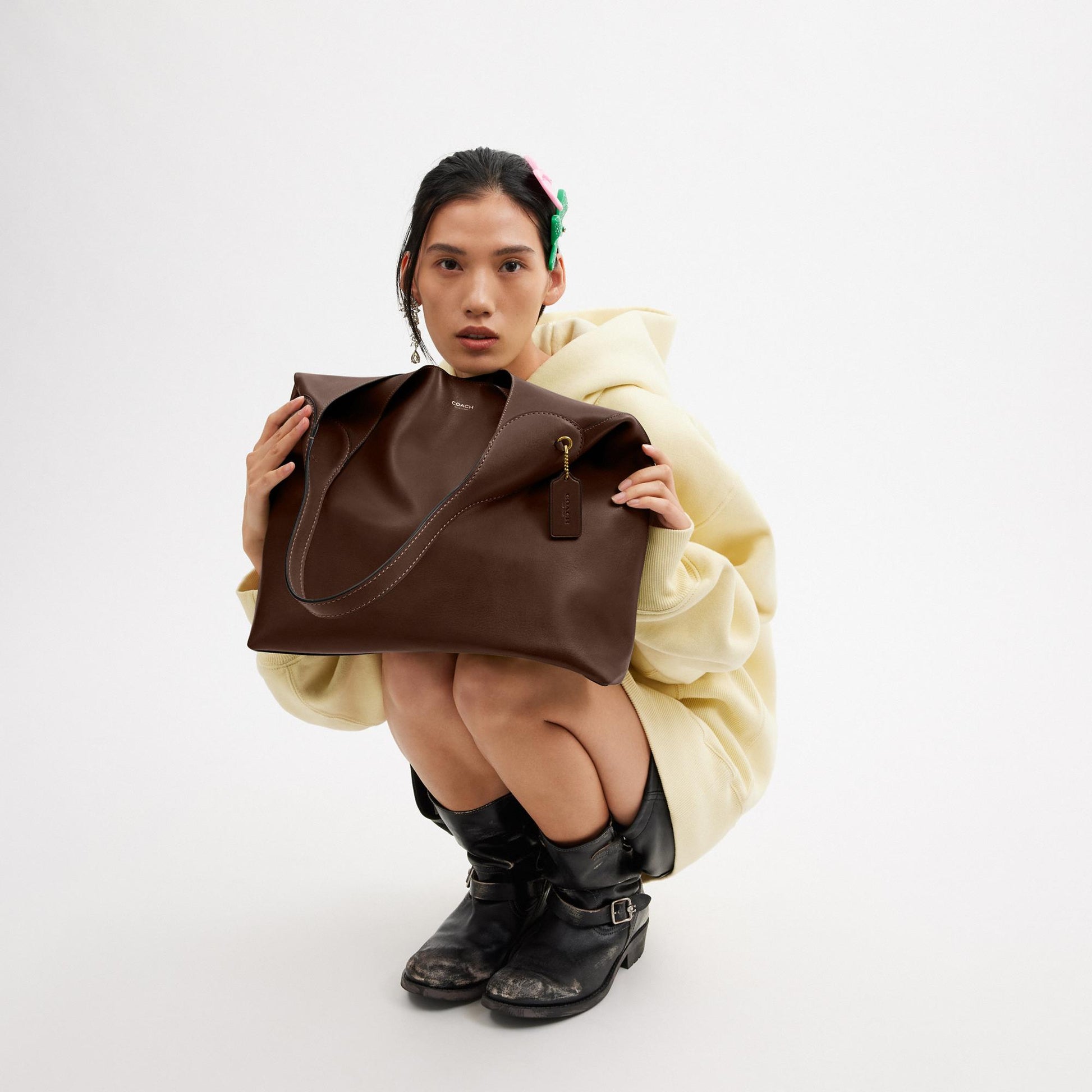 cu044-Brooklyn Shoulder Bag 39-B4/Maple