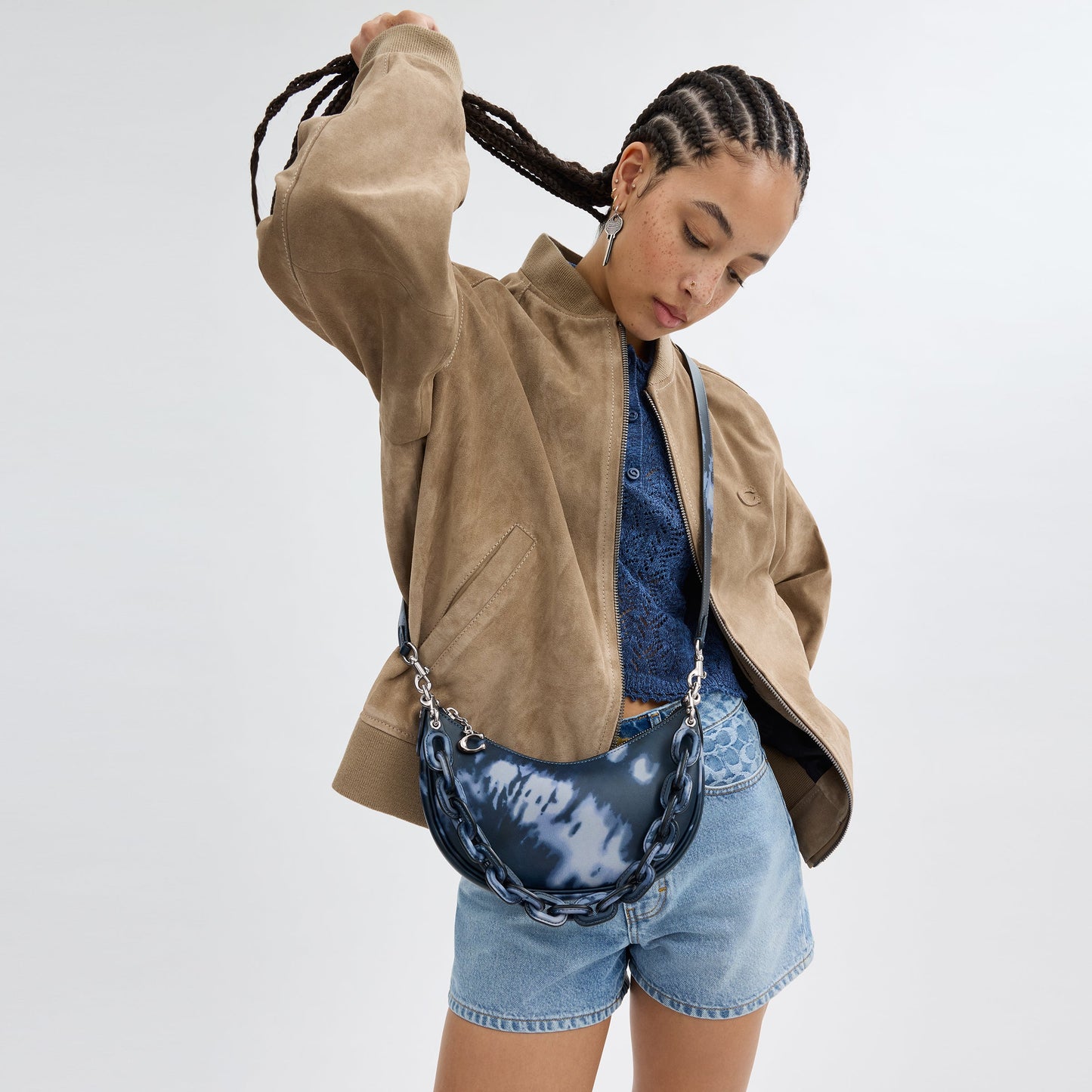 Mira Shoulder Bag With Tie-Dye Print