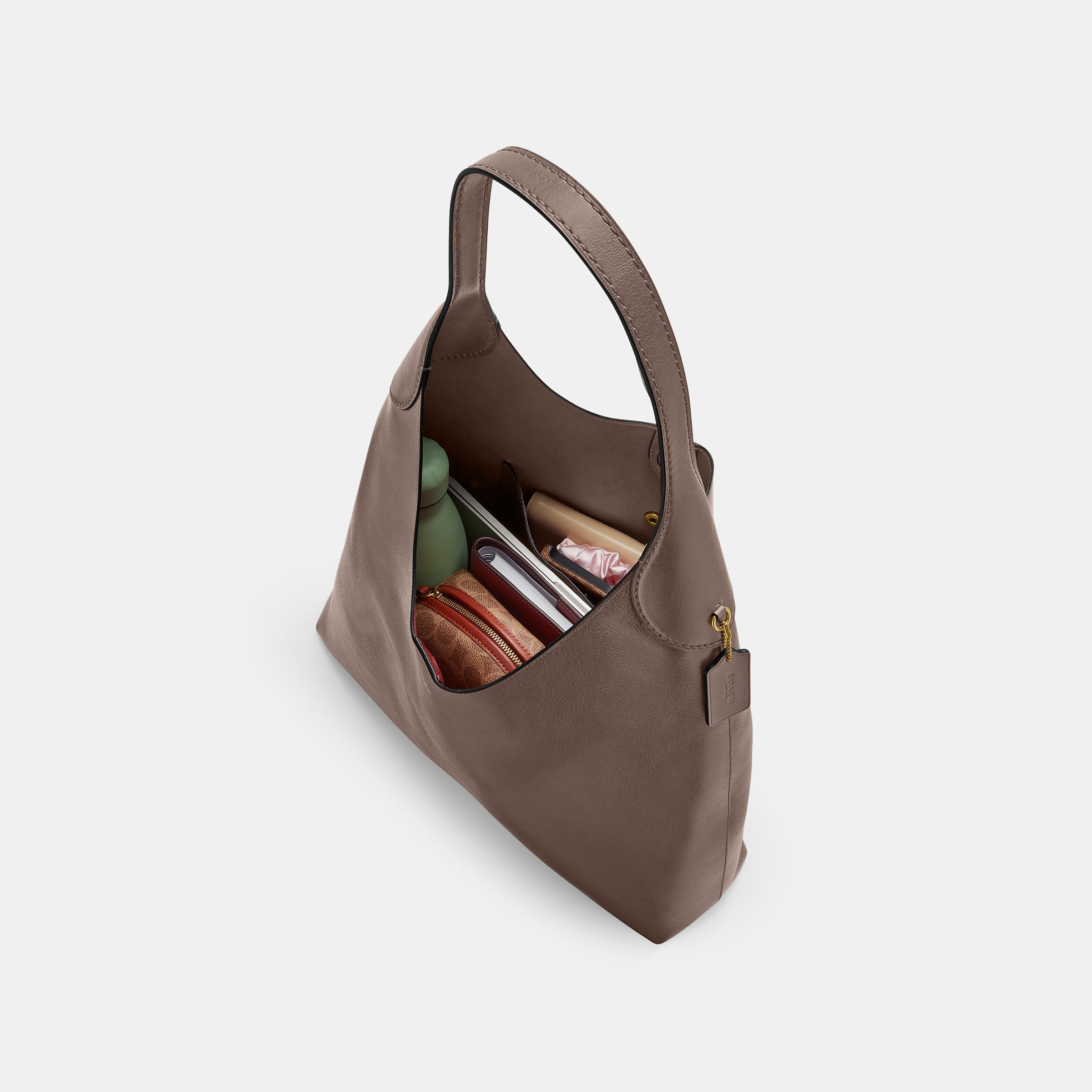 cu068-Brooklyn Shoulder Bag 28-B4/Dark Stone