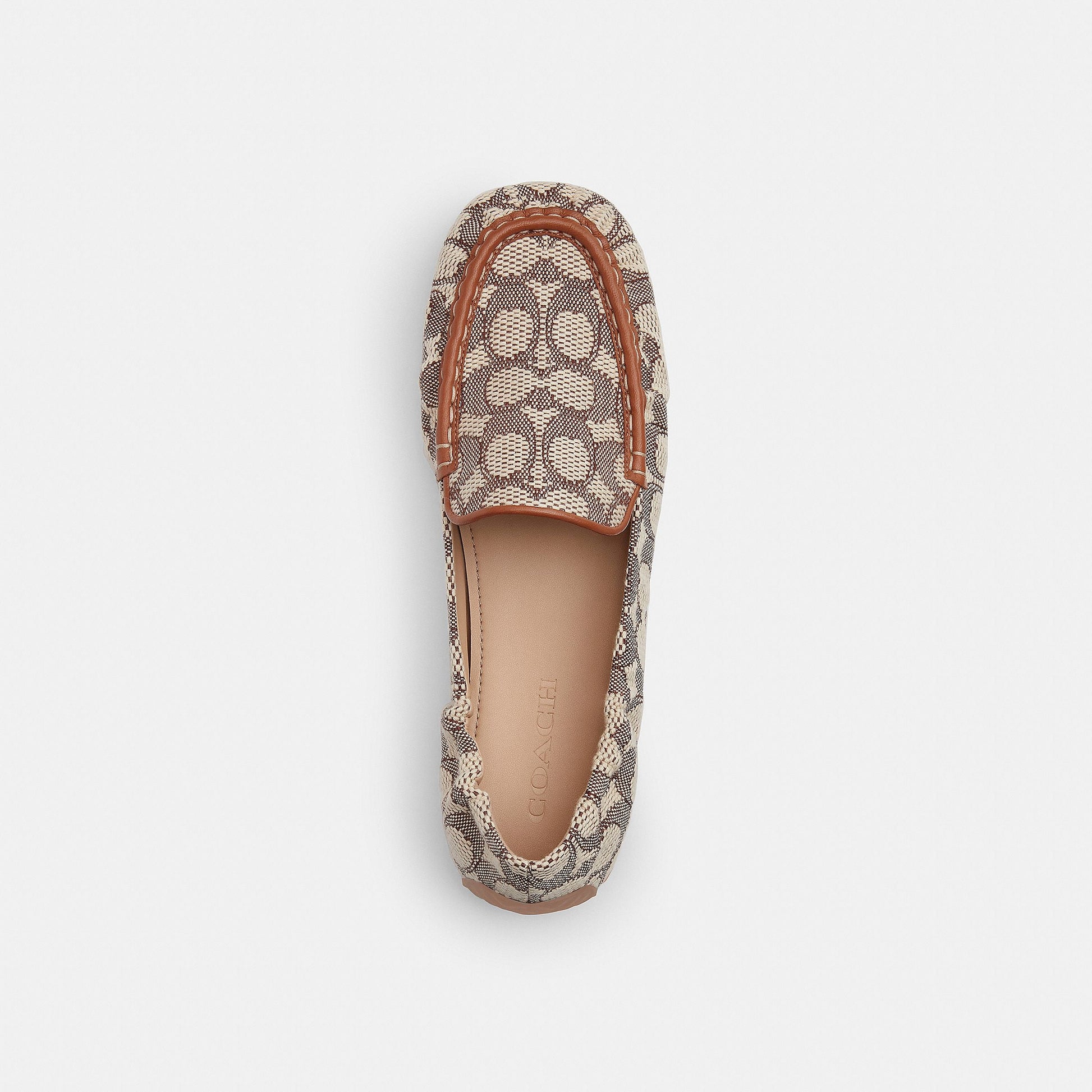 CV388-Ronnie Loafer In Signature Textile Jacquard-Cocoa/Burnished Amber