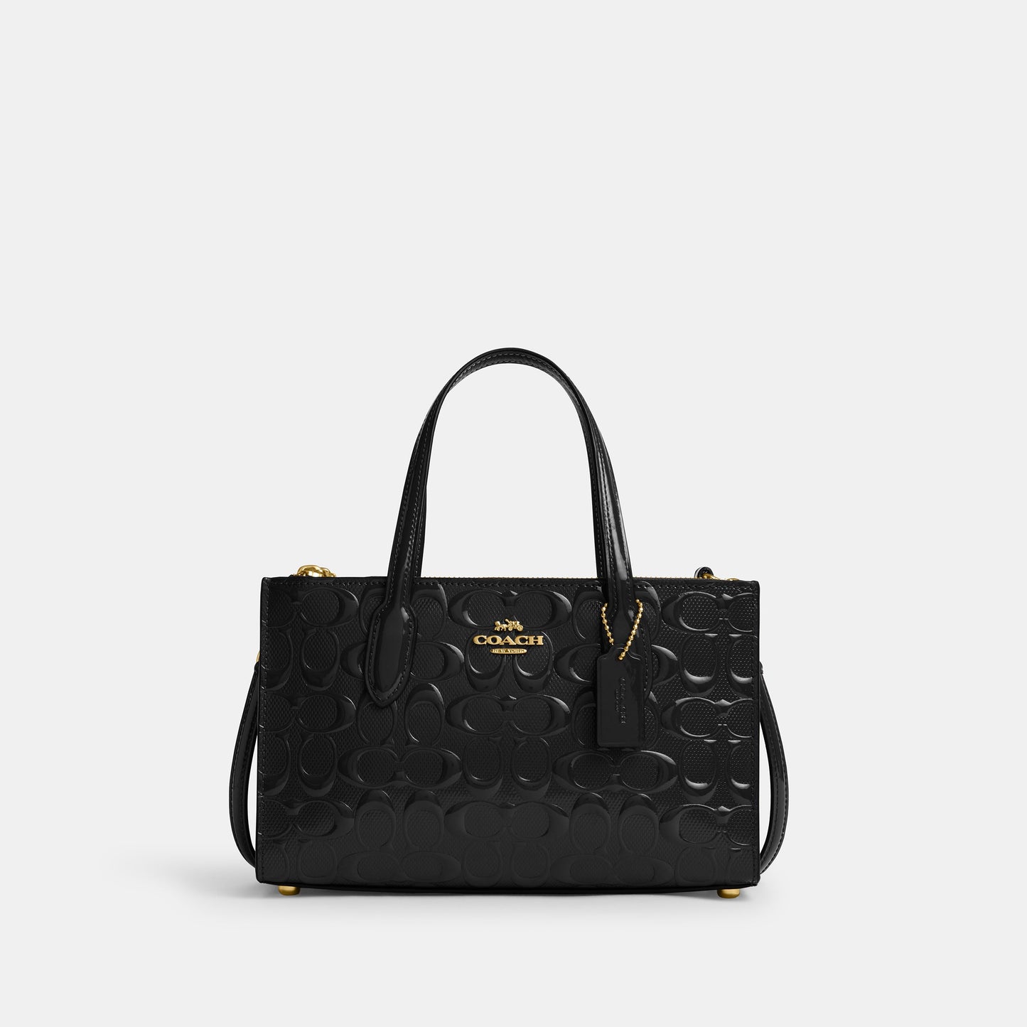 Nina Small Tote Bag In Signature Leather