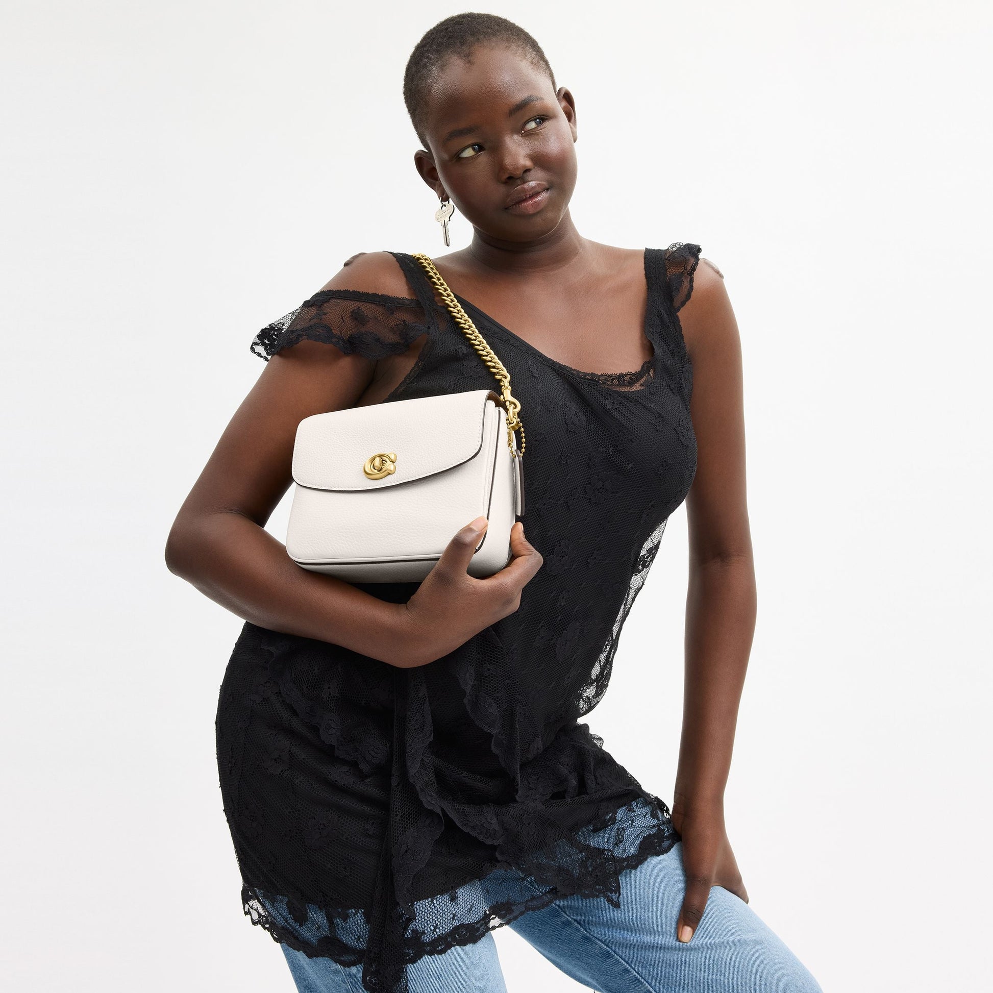 CV437-Cassie Crossbody Bag 19-B4/Chalk