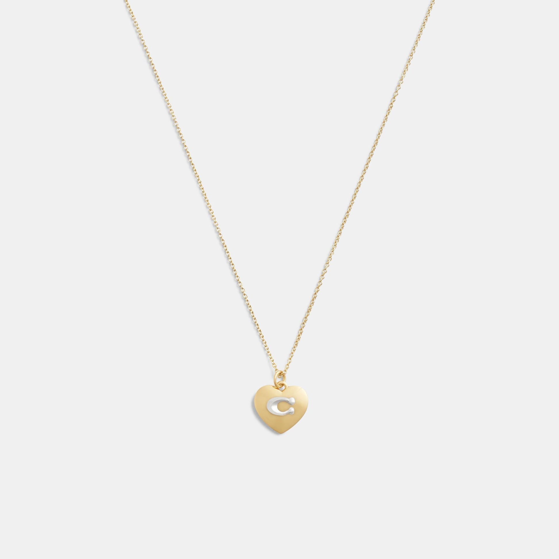 CV449R-Signature Heart Pendant Necklace