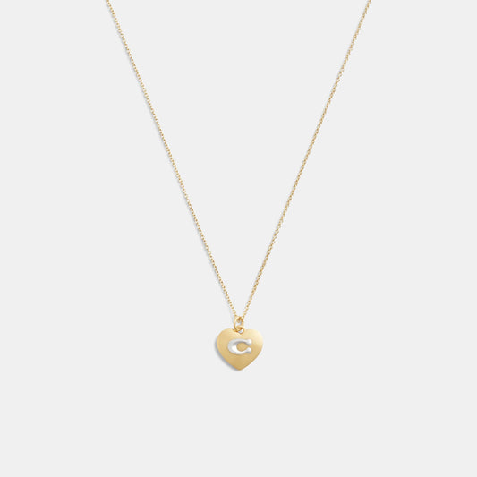 CV449R-Signature Heart Pendant Necklace
