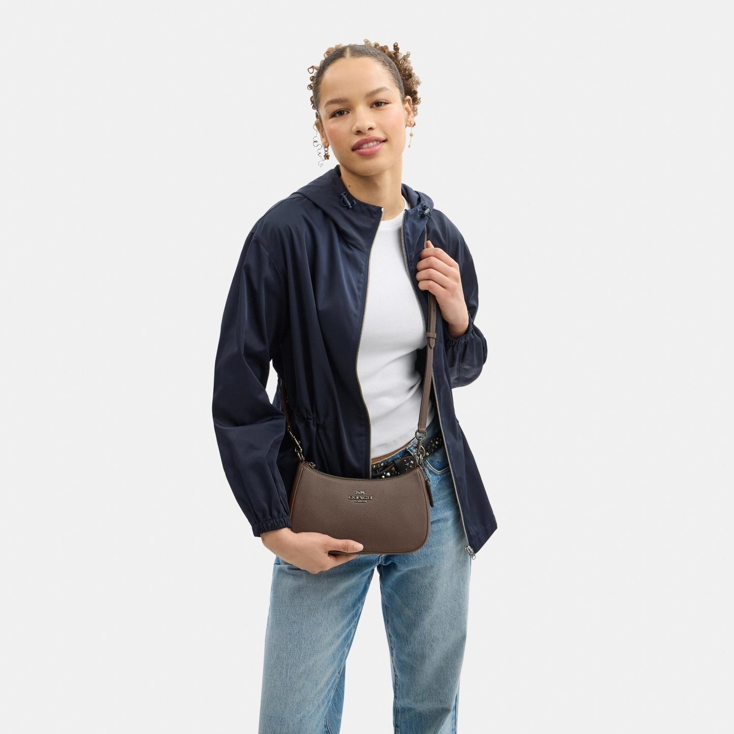 CV934-Teri Shoulder Bag-Qb/Dark Stone