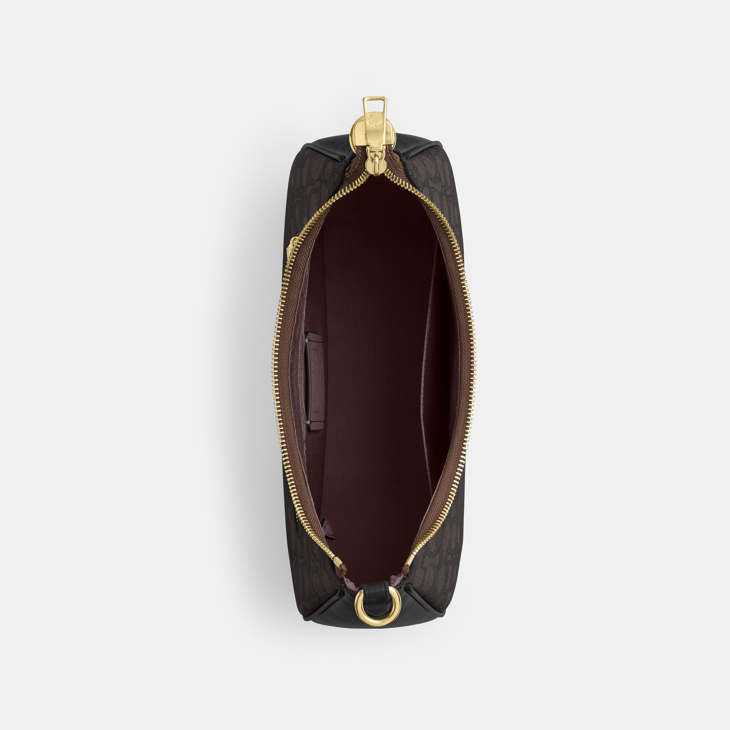 CV940-Teri Hobo Bag in Signature Canvas-Im/Walnut/Black