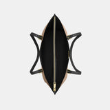 CV967-Mollie Tote Bag in Signature Canvas-Im/Tan/Black