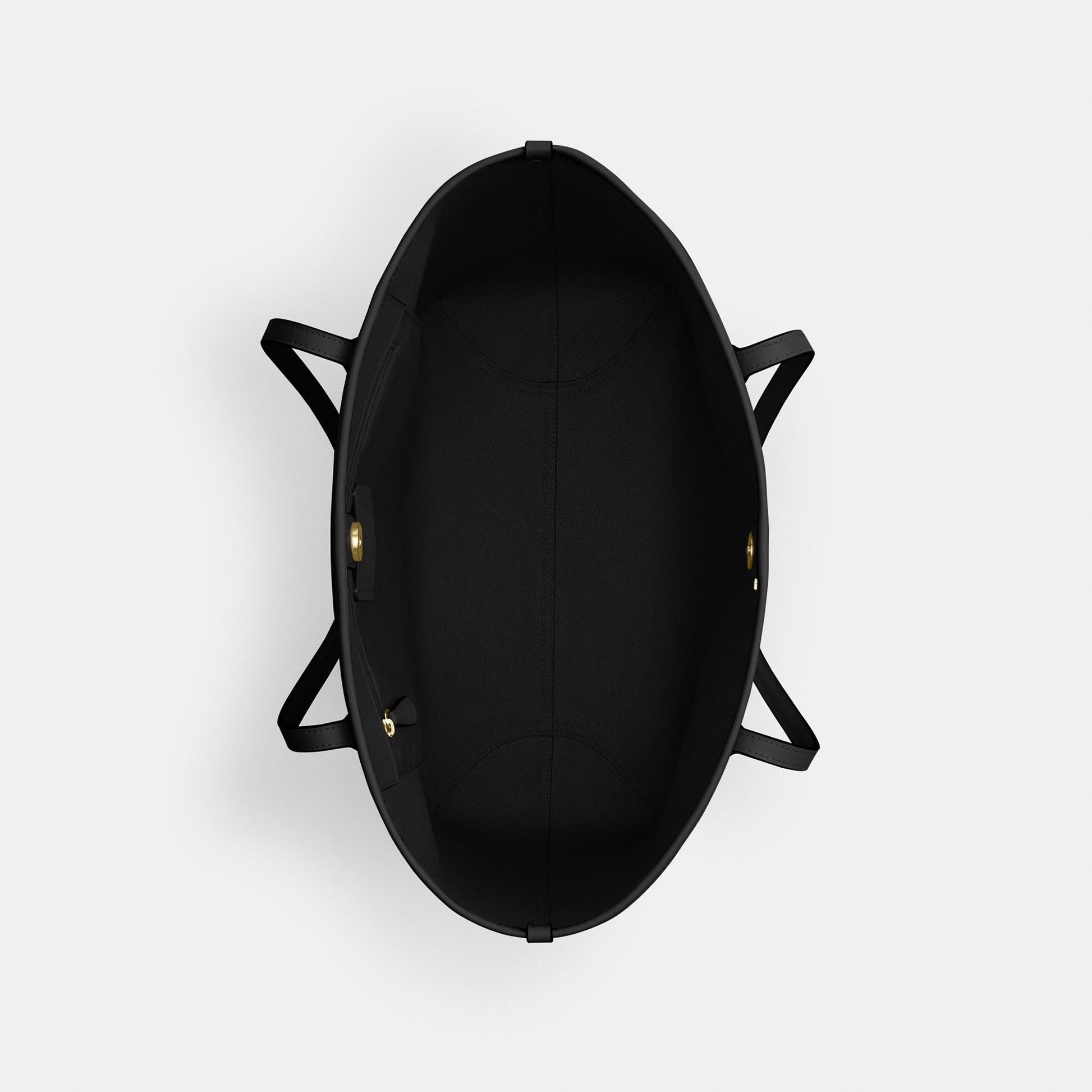 CV976-CITY TOTE BAG IN SIGNATURE CANVAS-IM/Walnut/Black