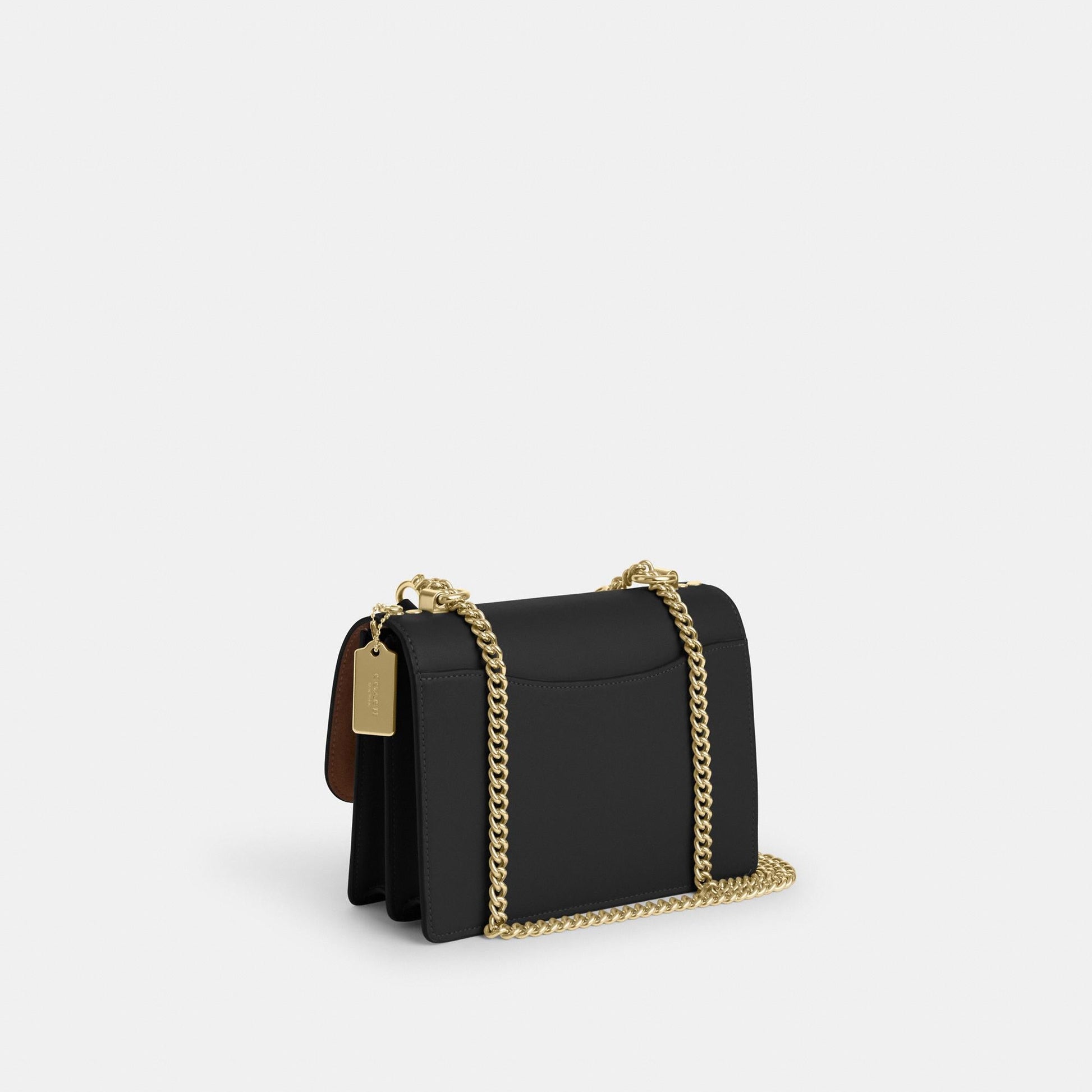 CV978-KLARE CROSSBODY BAG IN SIGNATURE CANVAS-IM/Tan/Black Multi