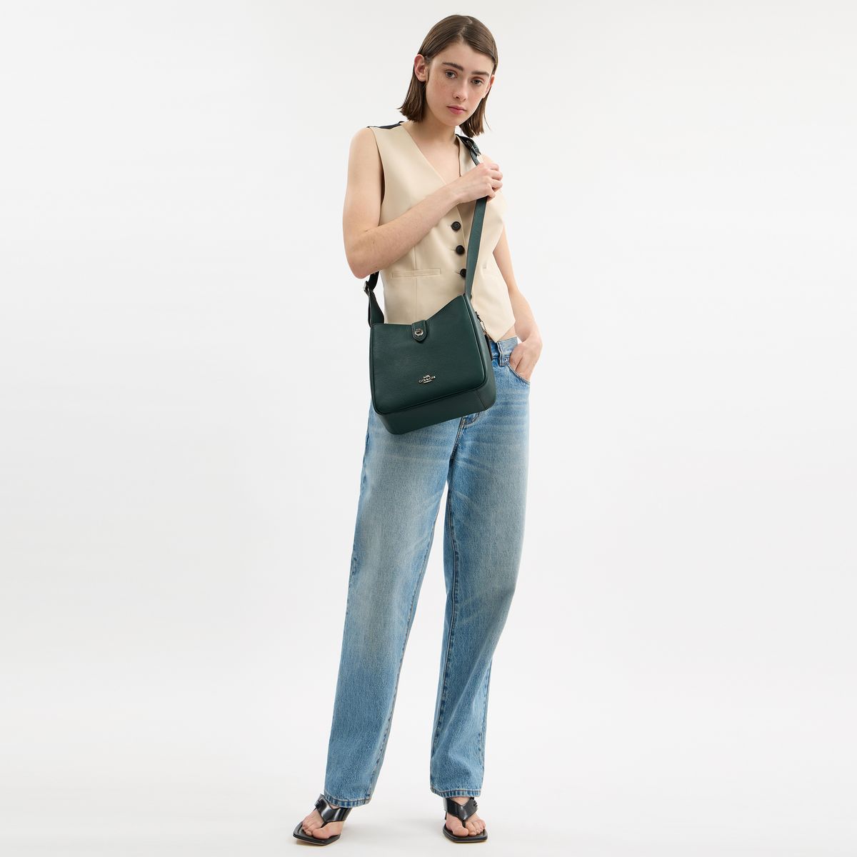 CW002-Hadley Convertible Crossbody Bag-Qb/Dark Teal