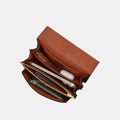 CW206-Mini Klare Crossbody Bag in Signature Canvas-Im/Tan/Black