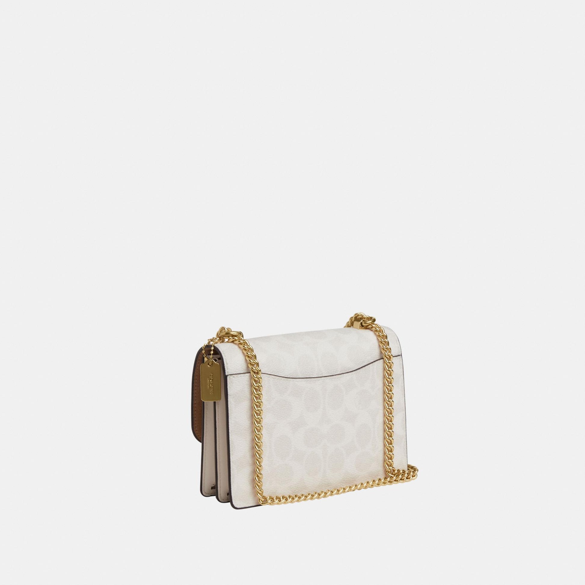 CW206-Mini Klare Crossbody Bag in Signature Canvas-Im/White/Chalk