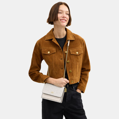 CW206-Mini Klare Crossbody Bag in Signature Canvas-Im/White/Chalk