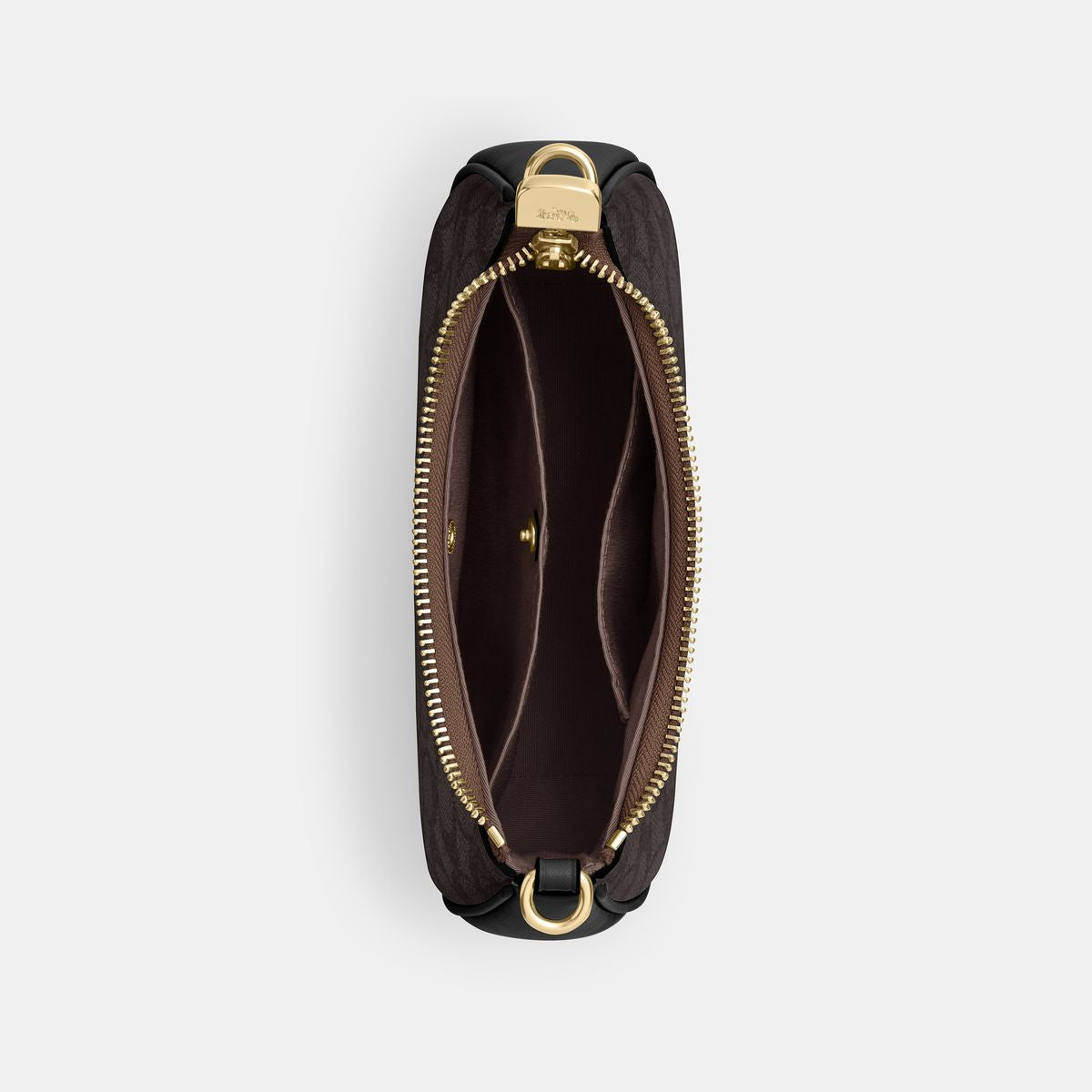 CW323-Teri Mini Crossbody Bag In Signature Canvas-Im/Walnut/Black