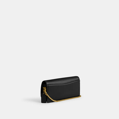 cw586-Evie Long Wallet With Chain-B4/Black