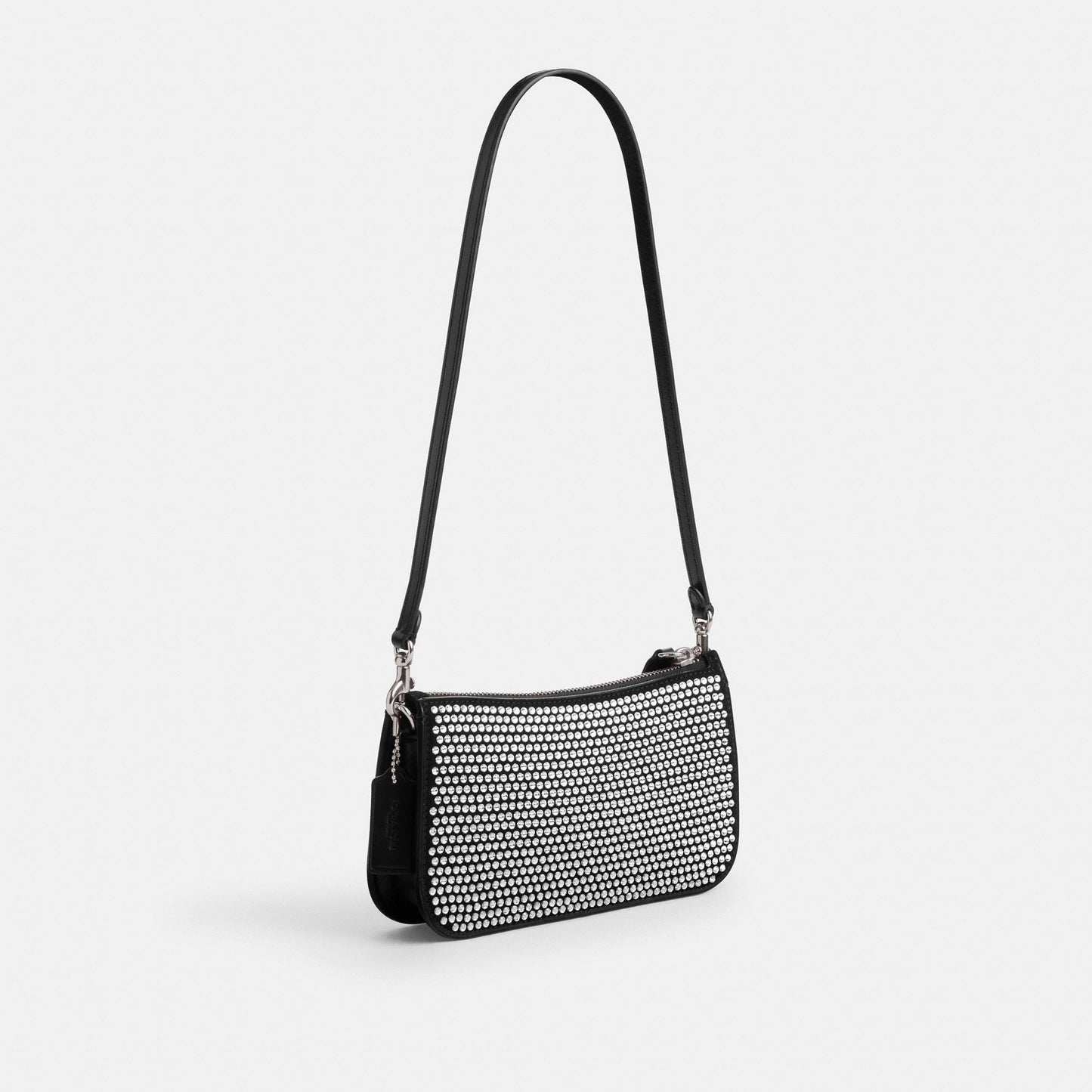 cw592-Penn Shoulder Bag With Crystal-Lh/Black