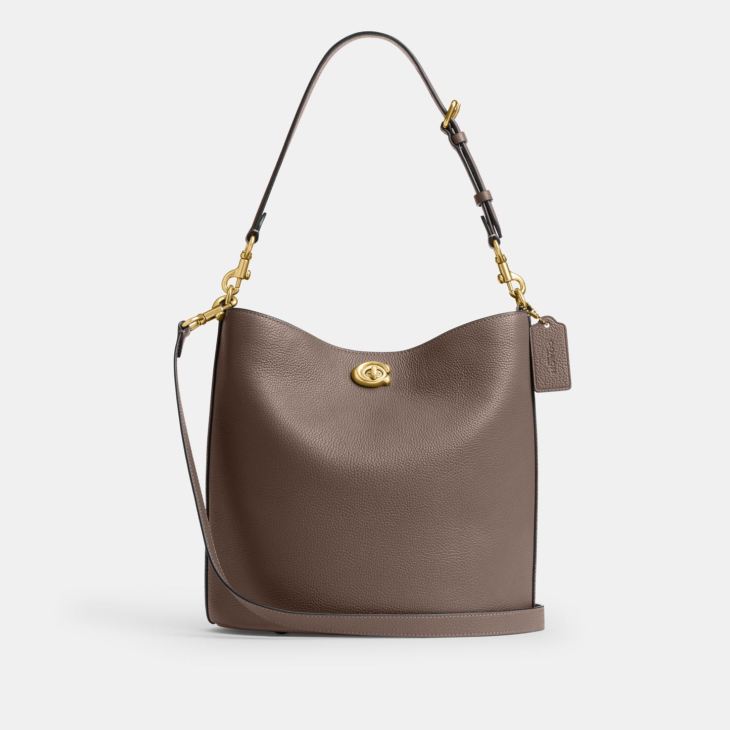cw624-Willow Soft Bucket Bag-B4/Dark Stone