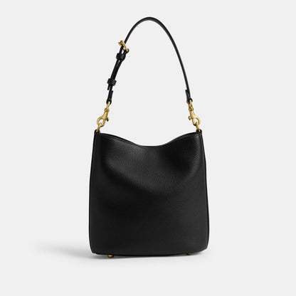 cw625-Willow Soft Bucket Bag 19-B4/Black
