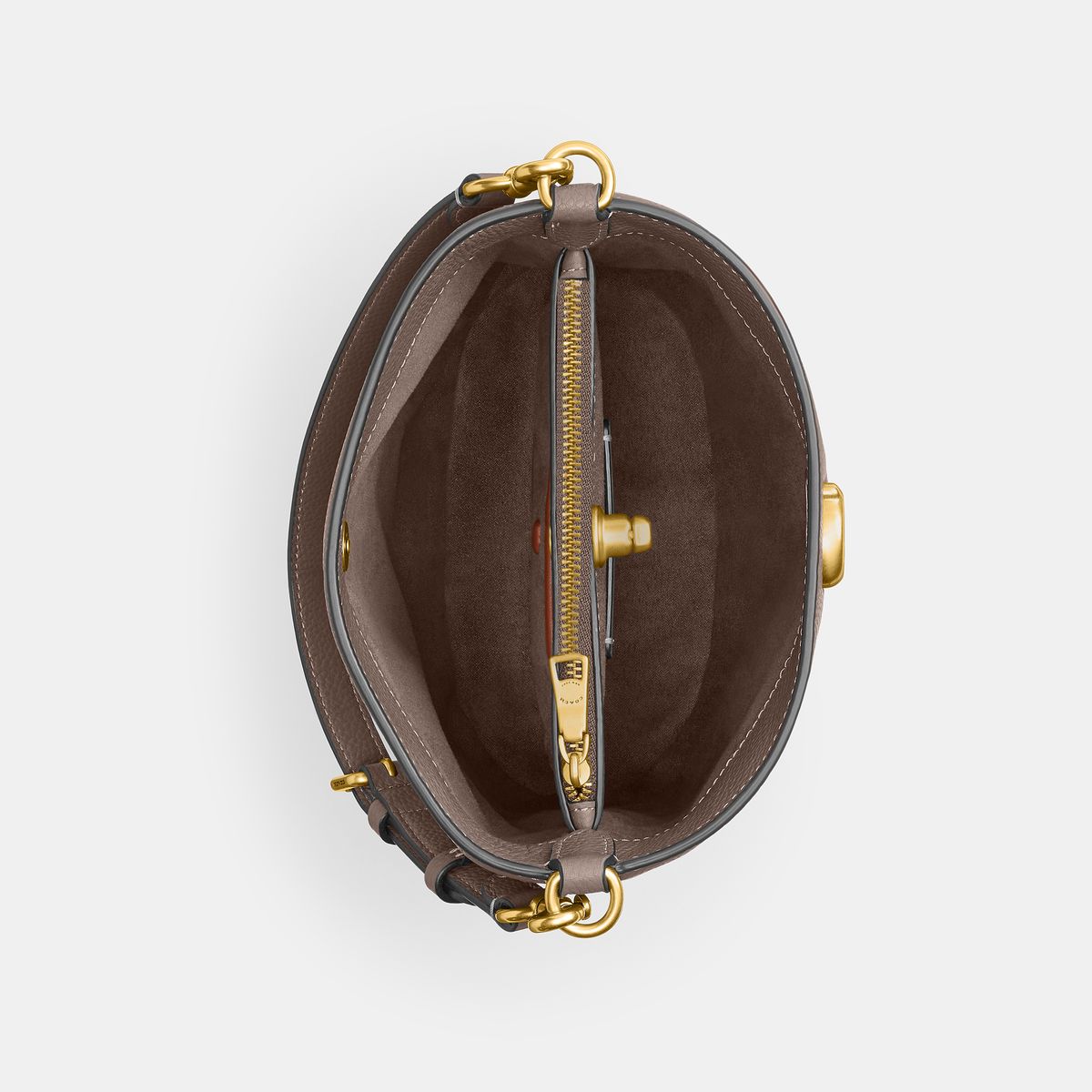 cw625-Willow Soft Bucket Bag 19-B4/Dark Stone