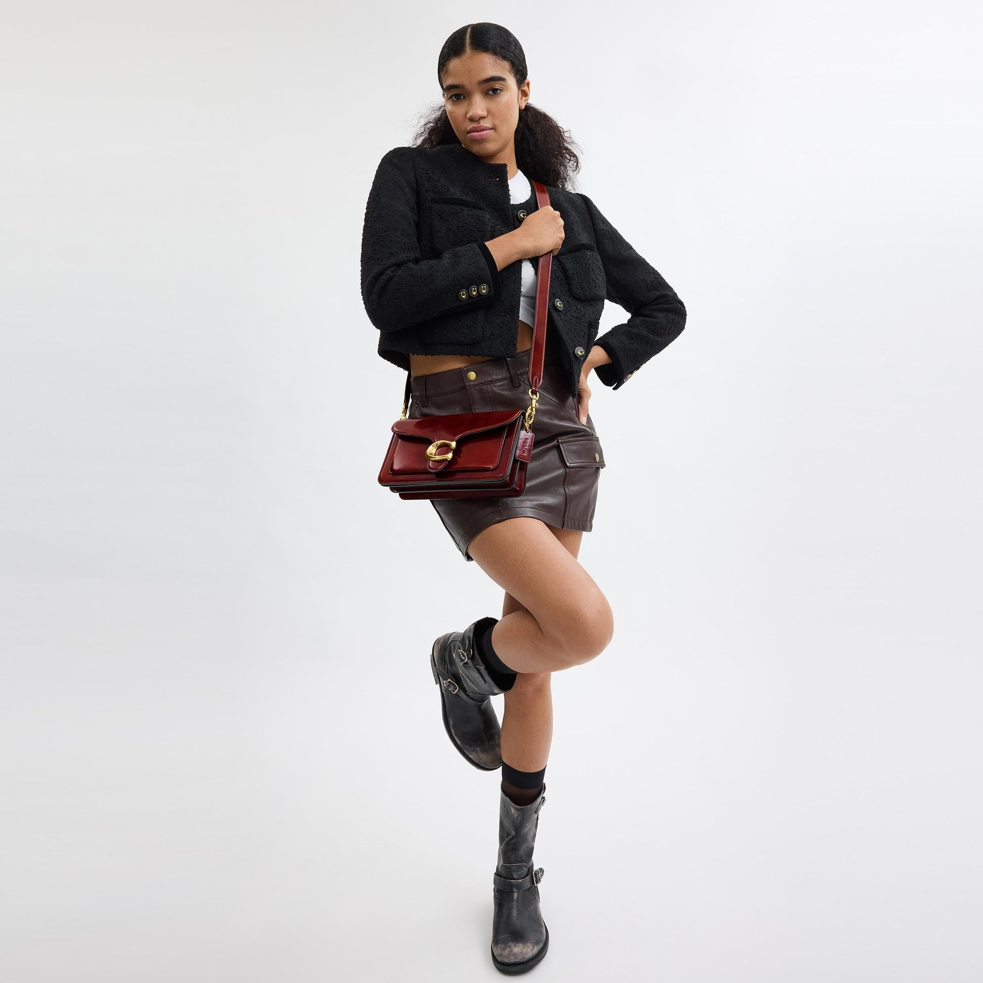 CW631-Tabby Shoulder Bag 26-B4/Dark Neutral