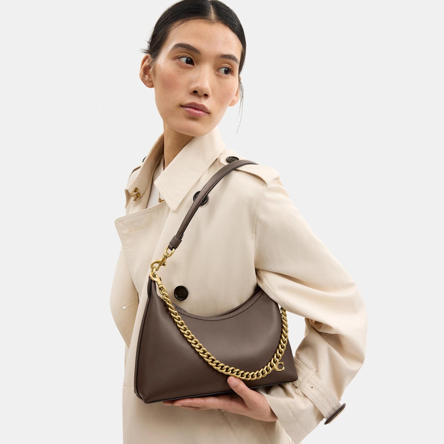 CW640-JULIET SHOULDER BAG 25-B4/DARK STONE