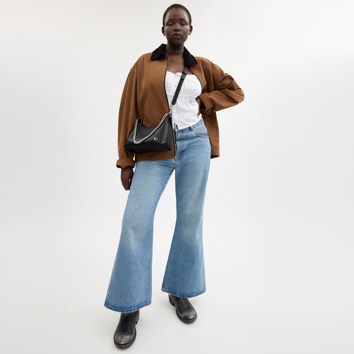 CW640-JULIET SHOULDER BAG 25-LH/Black