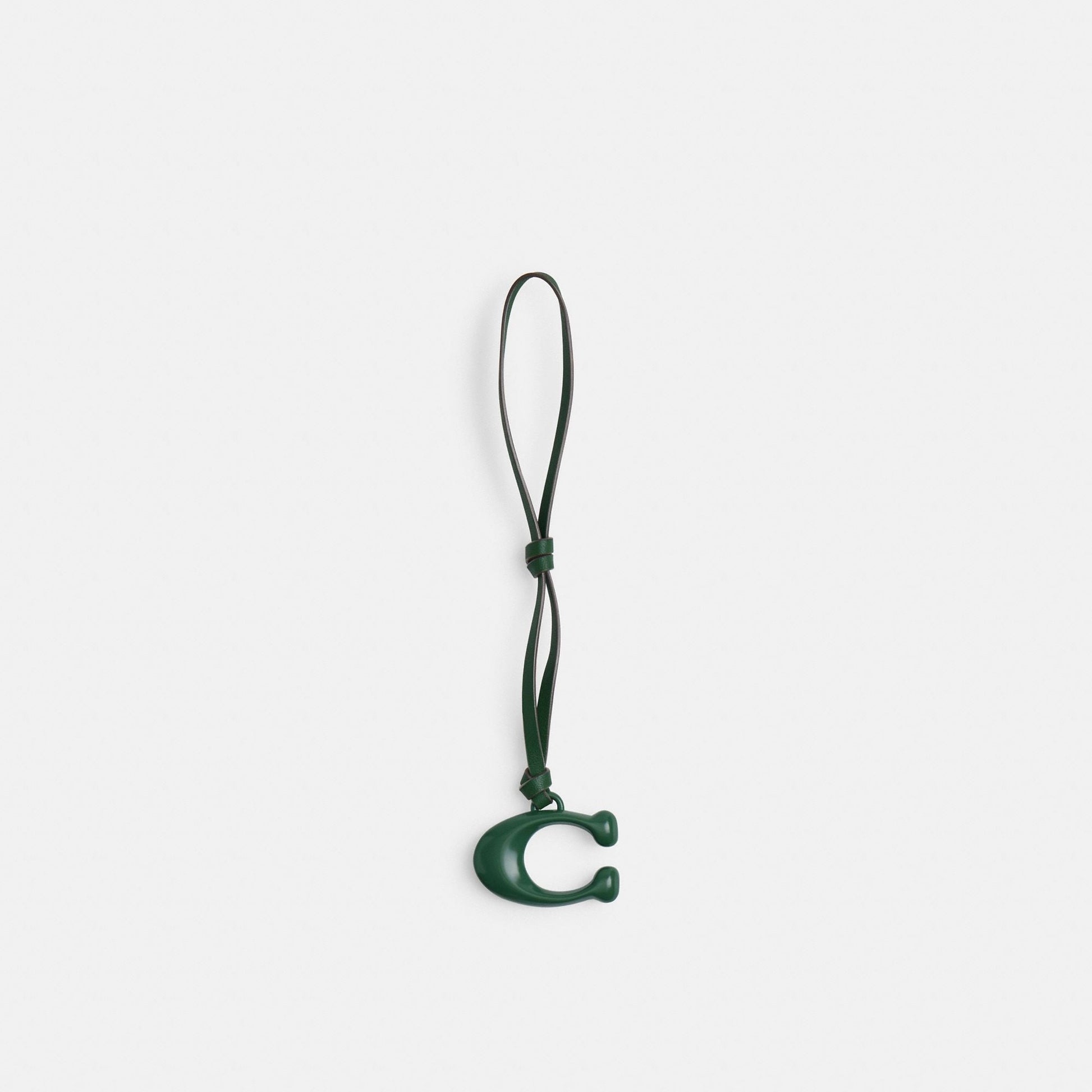CX170-Loop Signature Bag Charm-B4/Hunter Green