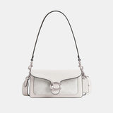 CY200-TABBY SHOULDER BAG 20 IN SIGNATURE CANVAS-LH/White Chalk
